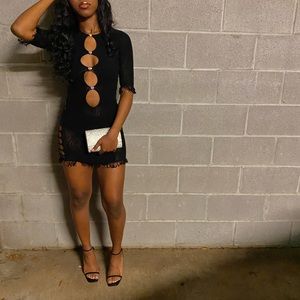 jet black poster girl dress